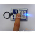 bulk prodution printed words printing pvc flashlight keyring